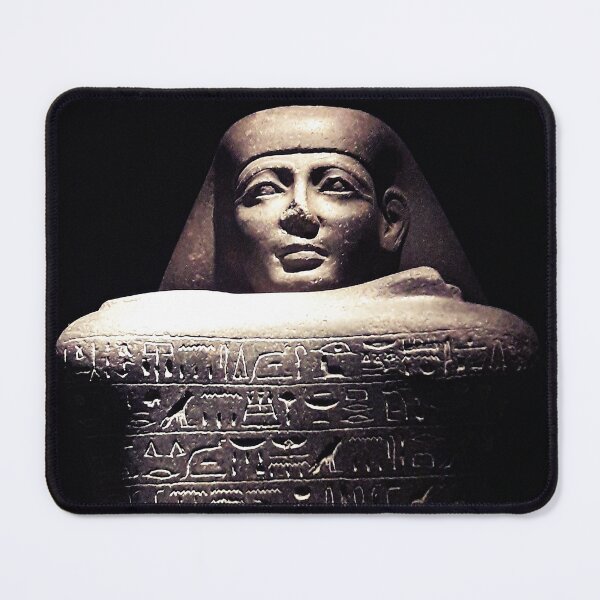 Item preview, cube statue and Hieroglyphs, Yamunedjeh, scribe, XVIII dynasty, Luxor, archaeological museum, ancient Egypt photography, ancient Egypt art designed and sold by art-of-egypt.