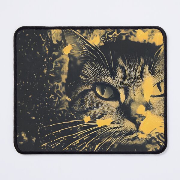 Item preview, Enigmatic Mysterious Black and Orange Cat | designed and sold by Darlingly.