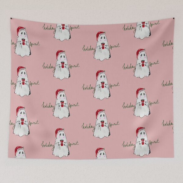 Item preview, Holiday Spirit Ghost with Santa Hat designed and sold by royaldesigns28.