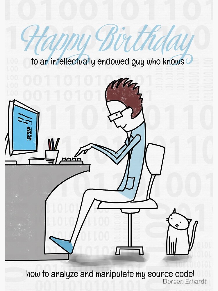 Happy Birthday Computer Guy Images Computer Geek Greeting Cards Redbubble Unsplash Has The 