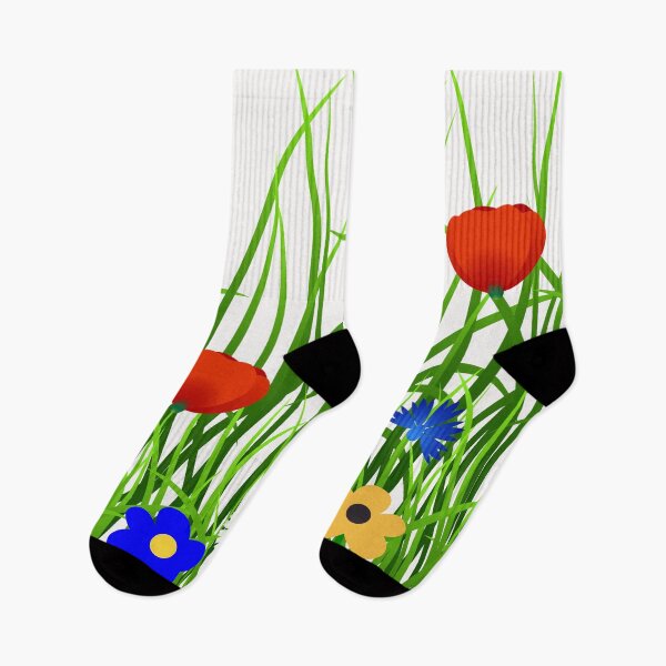 Item preview, Flowers growing on the grass designed and sold by Floralsharry.