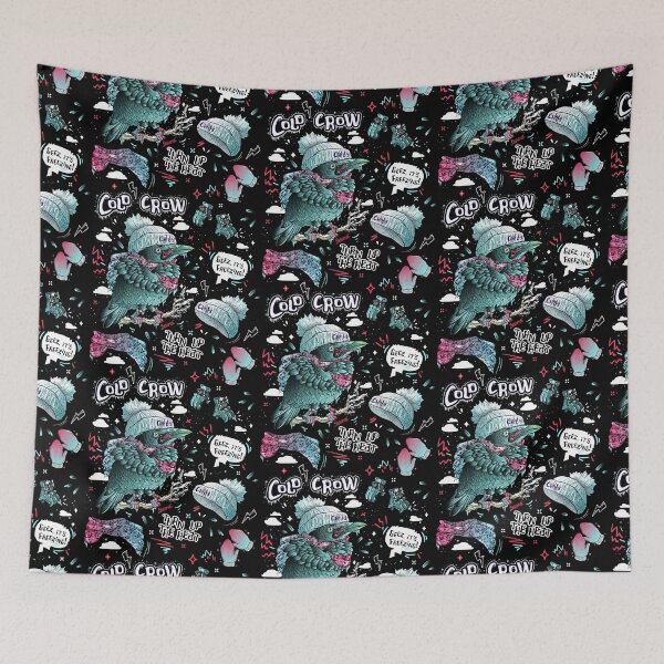 Item preview, Cold Crow repeat pattern designed and sold by SPIRIMAL.