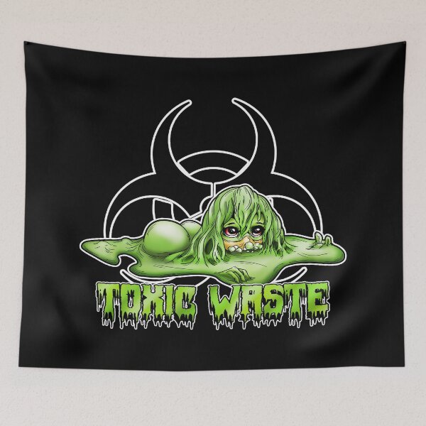 Item preview, Toxic Waste Ooze Girl with Biohazard Symbol text designed and sold by iduzarts.