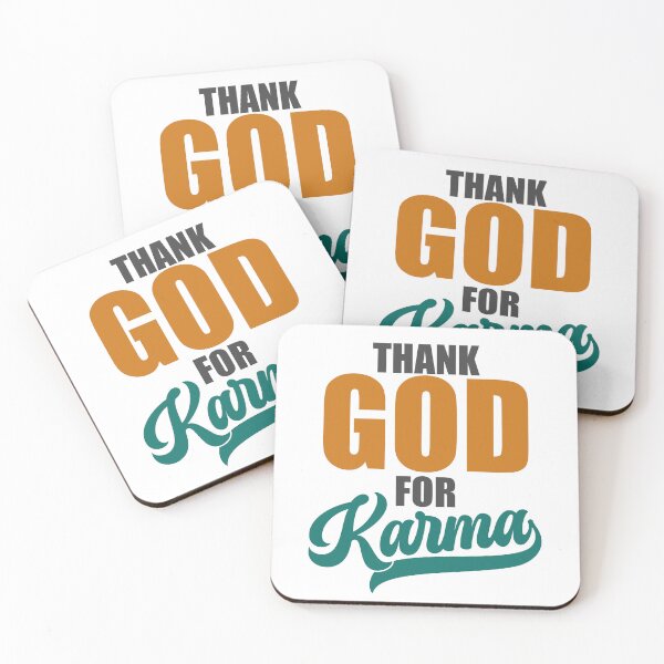 Item preview, Thank God For Karma - Funny Sarcastic Gifts for Birthday or Christmas designed and sold by FanityPrints.