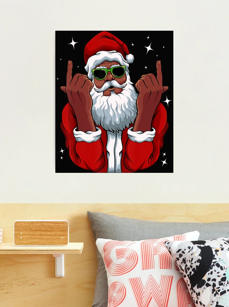 African American Santa Black Christmas Afrocentric Santa Beach Towel by  Ouzmaa Amarra - Pixels