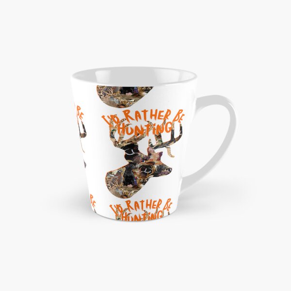 Item preview, I'd Rather Be Hunting, Whitetail Buck Deer, Wildlife Collage designed and sold by LifeCrush.