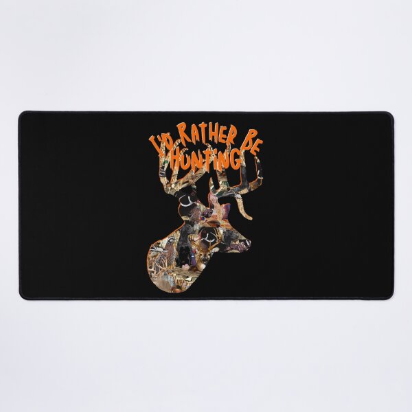 Item preview, I'd Rather Be Hunting, Whitetail Buck Deer, Wildlife Collage designed and sold by LifeCrush.