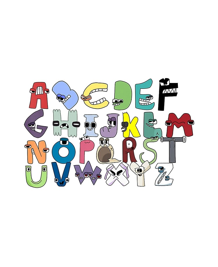 Alphabet Lore SVG, Villain Letter ABC, Lore Alphabet PNG, Al