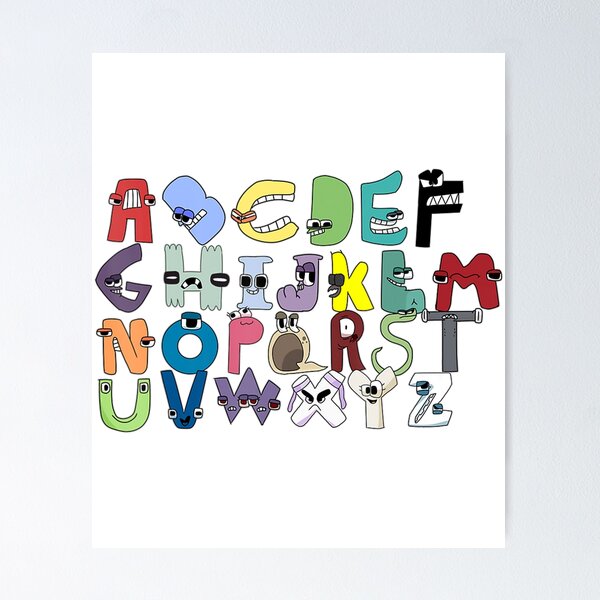 Villain Letter Abcs Costume Boys Matching Evil Alphabet Lore Poster for  Sale by Mohamedkaradi