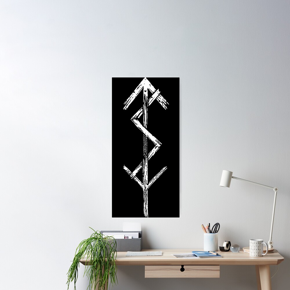 Scandinavian doodle bind rune luck:: tasmeemME.com