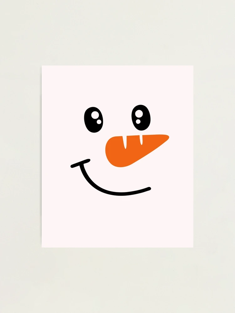 Frosty The Snowman Face | Photographic Print