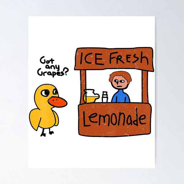 Item preview, Ice Fresh Lemonade Got Any Grapes Duck Funny designed and sold by hieuvustore.