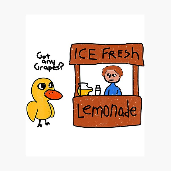 Item preview, Ice Fresh Lemonade Got Any Grapes Duck Funny designed and sold by hieuvustore.
