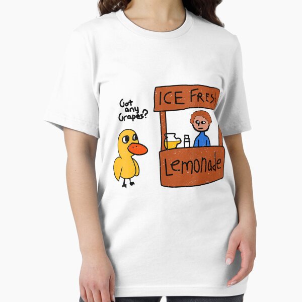 Aperçu de l'œuvre Limonade glacée fraîche J'ai des raisins Canard drôle créée et vendue par hieuvustore.