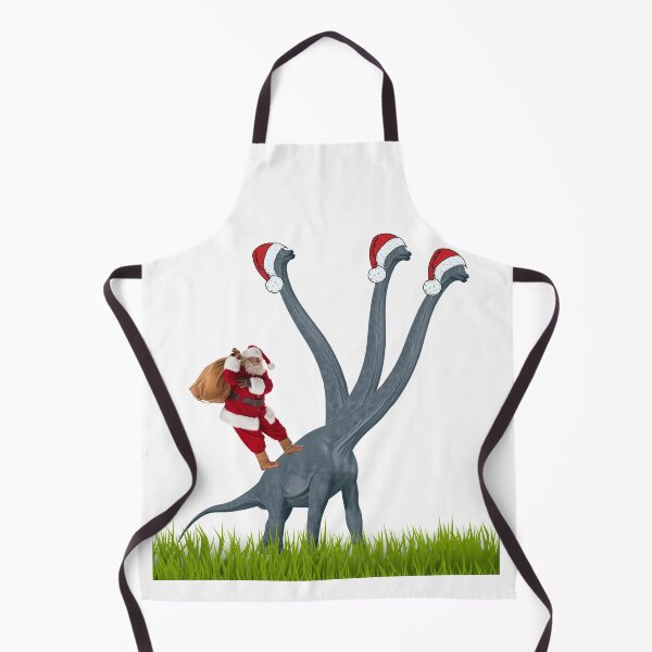 Item preview, Dinosaur Christmas with Santa Claus 3 | 3-necked dinosaur | Merry Xmas designed and sold by CosmicStory.