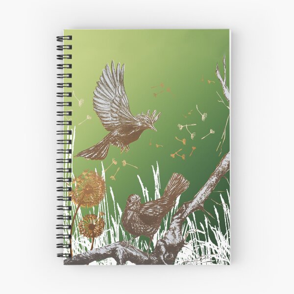 Item preview, Blackbirds on green background designed and sold by albadawnart.