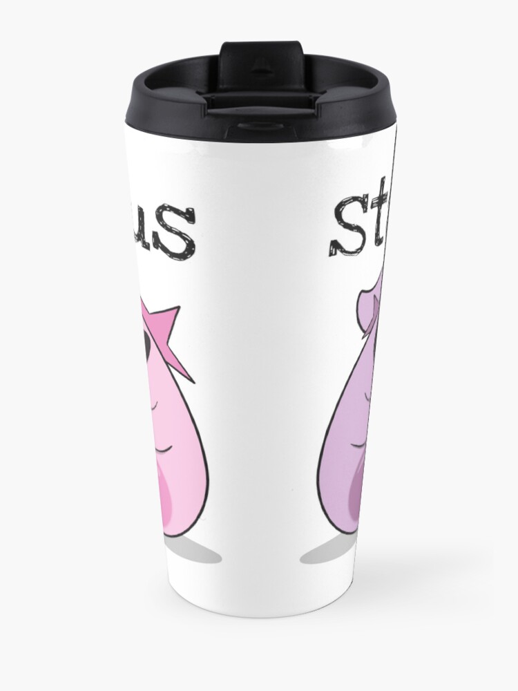 Alternate view of Stay Curious! with the Amoeba Sisters Travel Coffee Mug