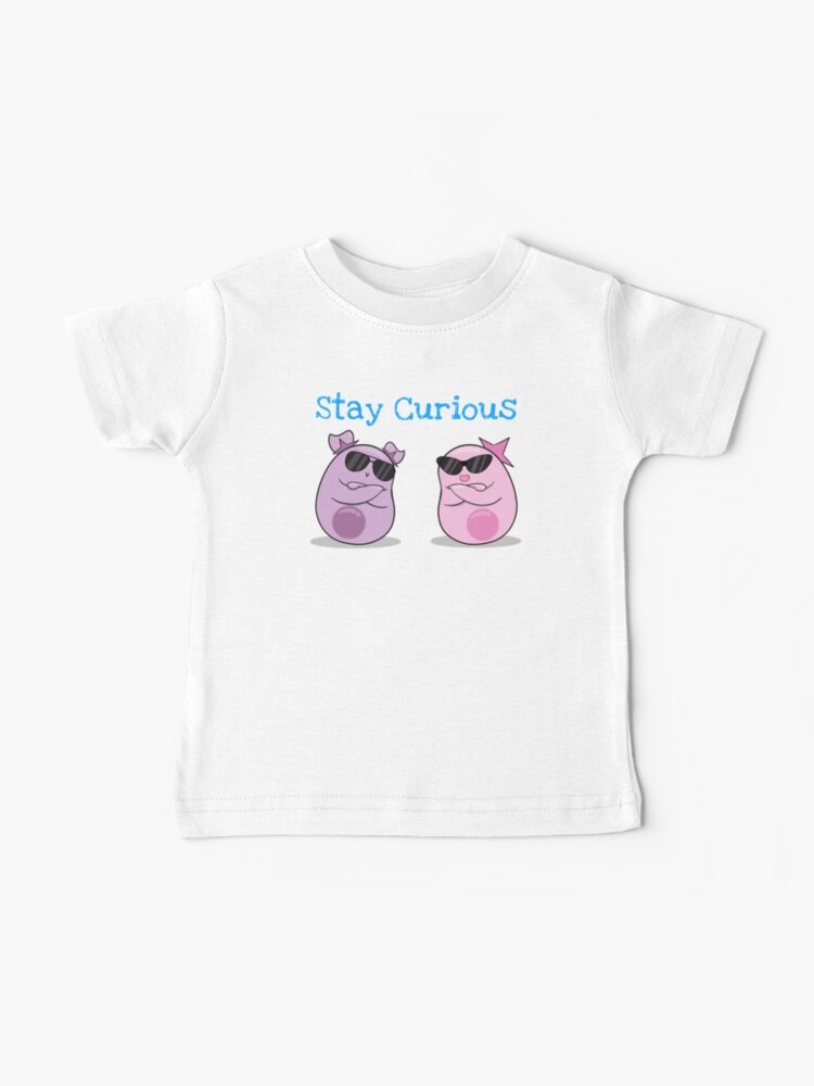 Thumbnail 1 of 2, Baby T-Shirt, Stay Curious! with the Amoeba Sisters designed and sold by amoebasisters.
