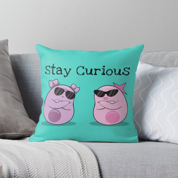 Stay Curious! with the Amoeba Sisters Throw Pillow
