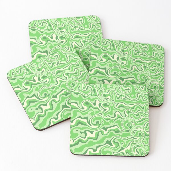 Item preview, Bumpy Lines Liquid Swirl Lines Funky Modern Abstract Art 4 of 6 designed and sold by Beachy.