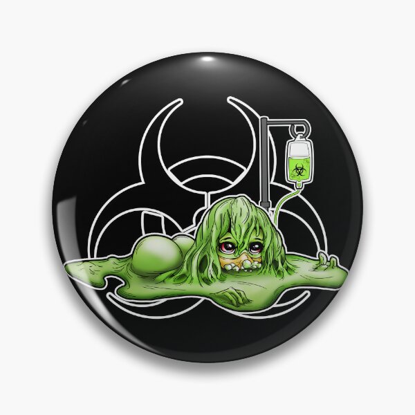 Item preview, Toxic Waste Ooze Girl with Biohazard Symbol IV Drip designed and sold by iduzarts.