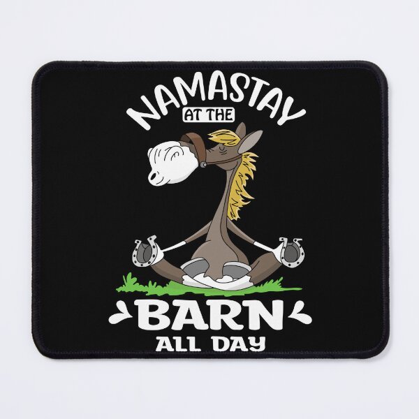Item preview, Funny Horse Saying - Namastay At The Barn All Day - Yoga Horse designed and sold by handsoftime2020.