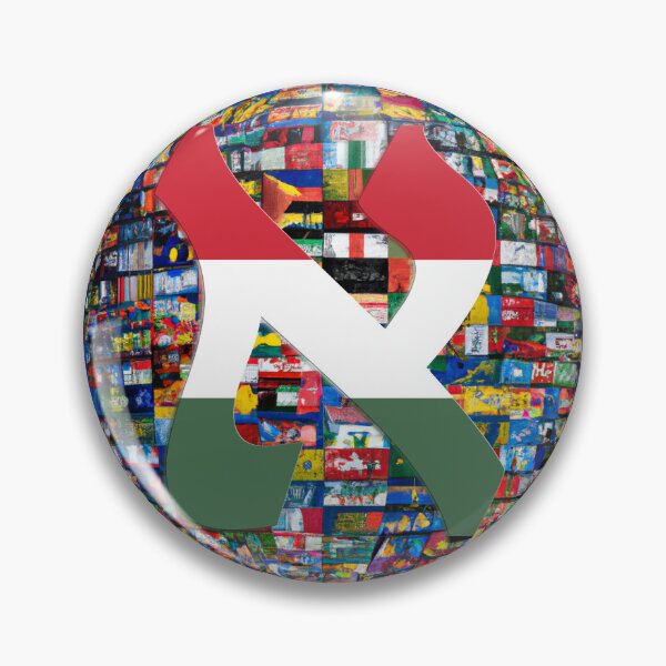 Item preview, Hungary Alef Flag designed and sold by kabbalahart.
