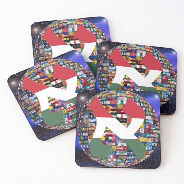 Item preview, Hungary Alef Flag designed and sold by kabbalahart.