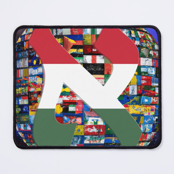 Item preview, Hungary Alef Flag designed and sold by kabbalahart.