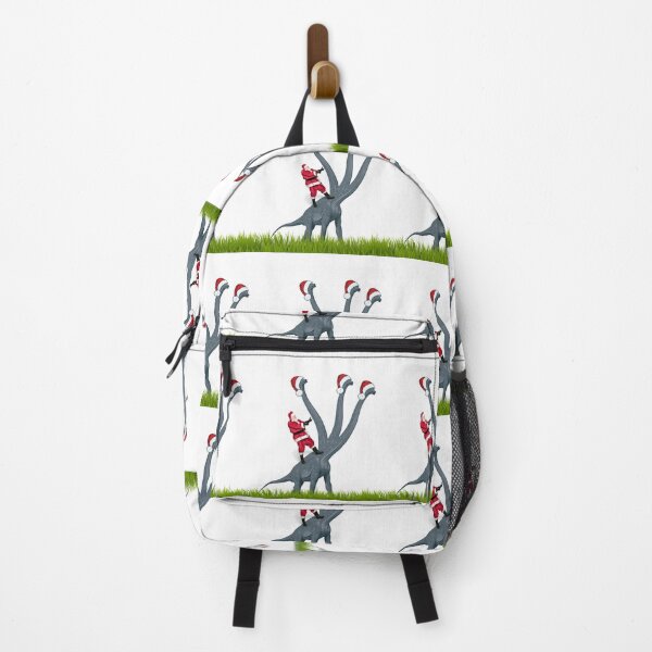 Item preview, Dinosaur Christmas with Santa Claus 4 | 3-necked dinosaur | Merry Xmas designed and sold by CosmicStory.