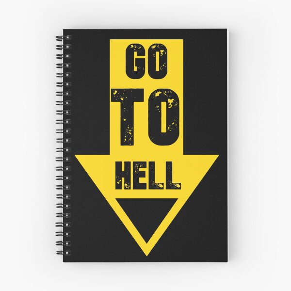 Item preview, Go To Hell yellow designed and sold by VV-Shop.