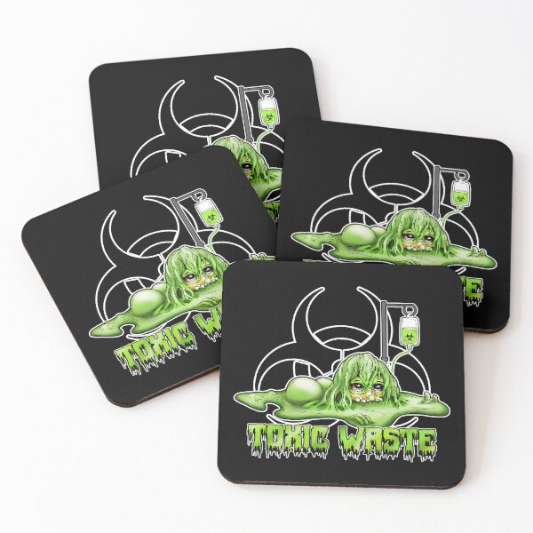 Item preview, Toxic Waste Ooze Girl with Biohazard Symbol IV Drip Text designed and sold by iduzarts.