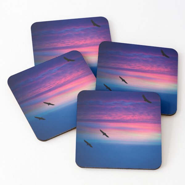 Item preview, Turkey Buzzard Silhouettes At Sunset designed and sold by alabca.