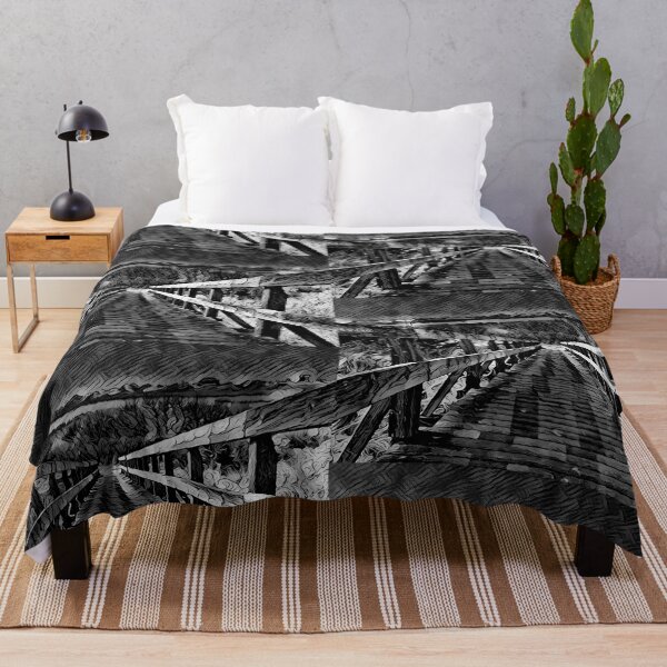 Item preview, The Old Beach Steps (Black and White) - Art from the Beach Collection - spcreationsco22 designed and sold by SpCreationsCo22.