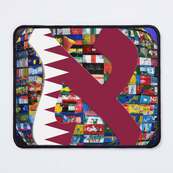 Item preview, Qatar Alef Flag designed and sold by kabbalahart.