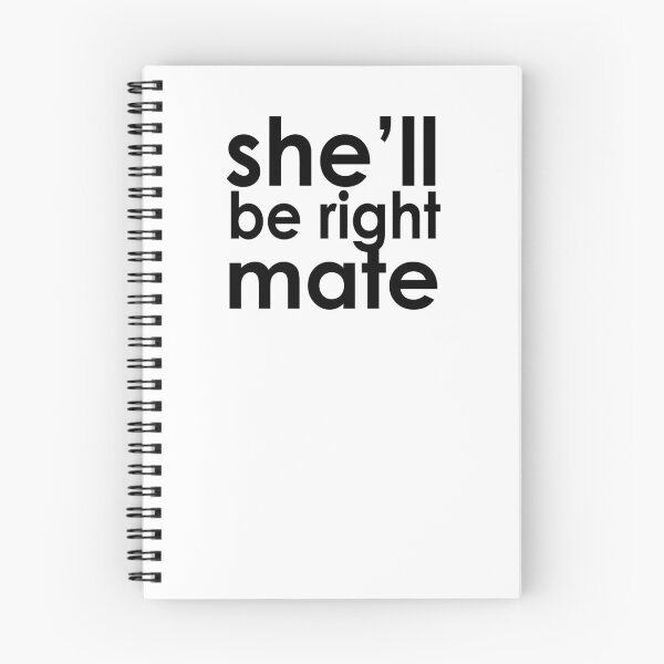 Item preview, Shell be right mate - Aussie Slang - black writing designed and sold by dodgerock.