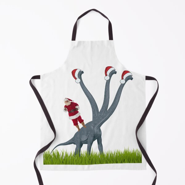 Item preview, Dinosaur Christmas with Santa Claus 5 | 3-necked dinosaur | Merry Xmas designed and sold by CosmicStory.