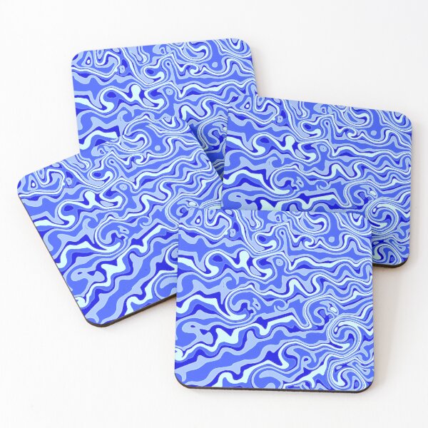 Item preview, Bumpy Lines Liquid Swirl Lines Funky Modern Abstract Art 5 of 6 designed and sold by Beachy.