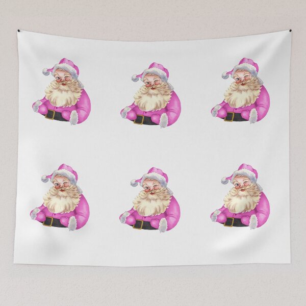 Item preview, retro vintage pink santa claus designed and sold by samirou99.
