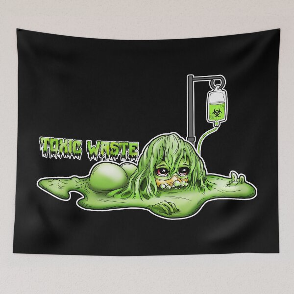 Item preview, Toxic Waste Ooze Girl with IV Drip text designed and sold by iduzarts.