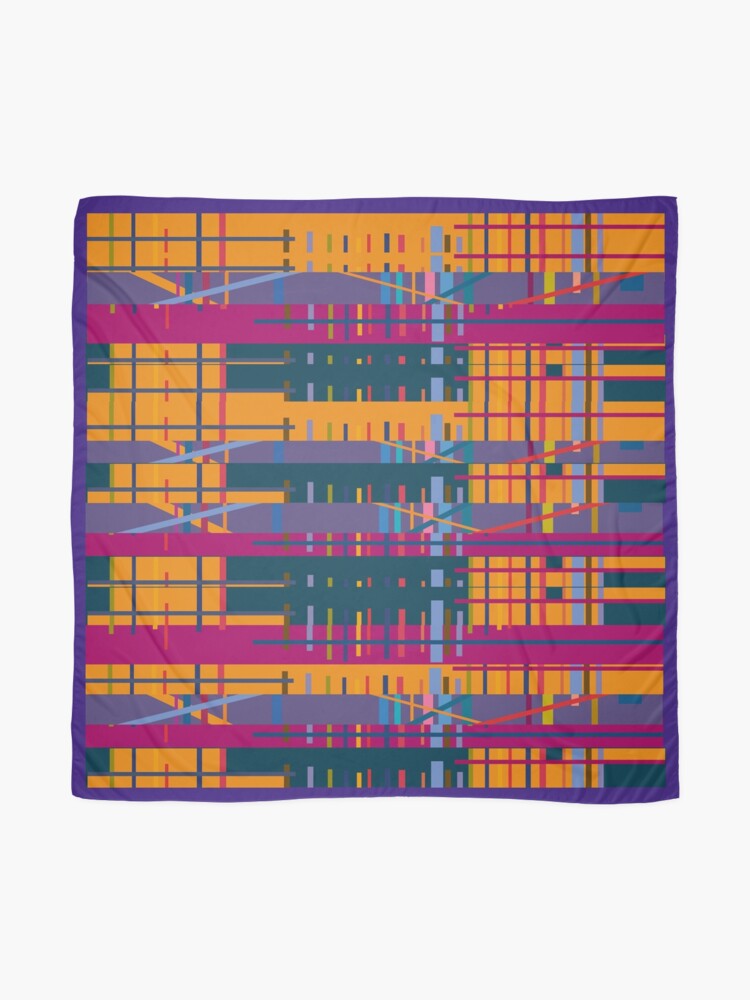Alternate view of Black Lines #8 Scarf