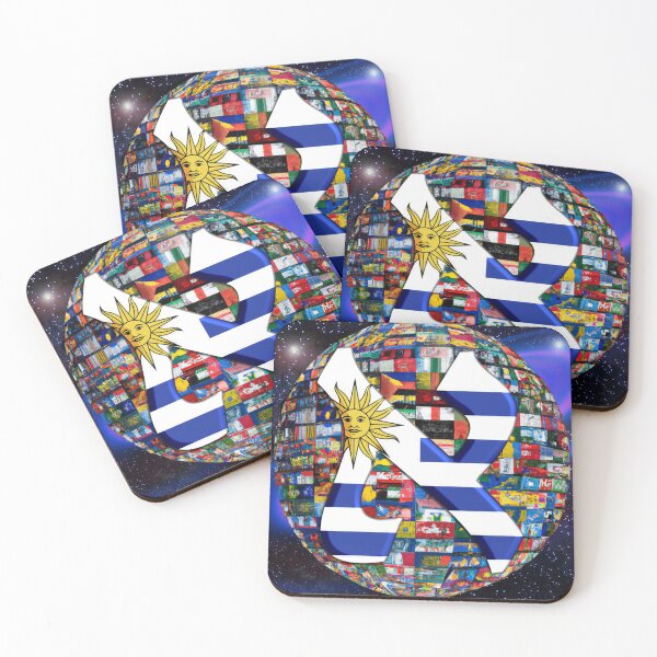 Item preview, Uruguay Alef Flag designed and sold by kabbalahart.