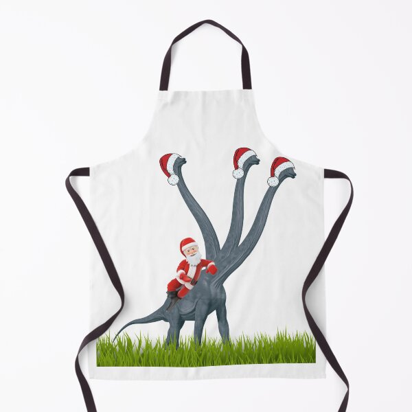 Item preview, Dinosaur Christmas with Santa Claus 6 | 3-necked dinosaur | Merry Xmas designed and sold by CosmicStory.
