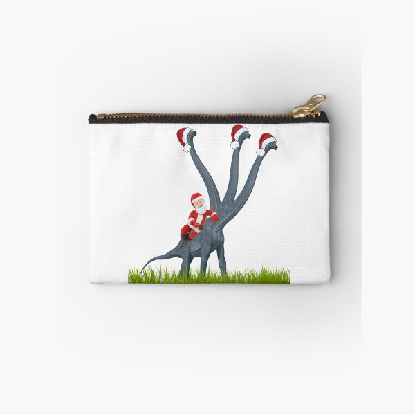 Item preview, Dinosaur Christmas with Santa Claus 6 | 3-necked dinosaur | Merry Xmas designed and sold by CosmicStory.