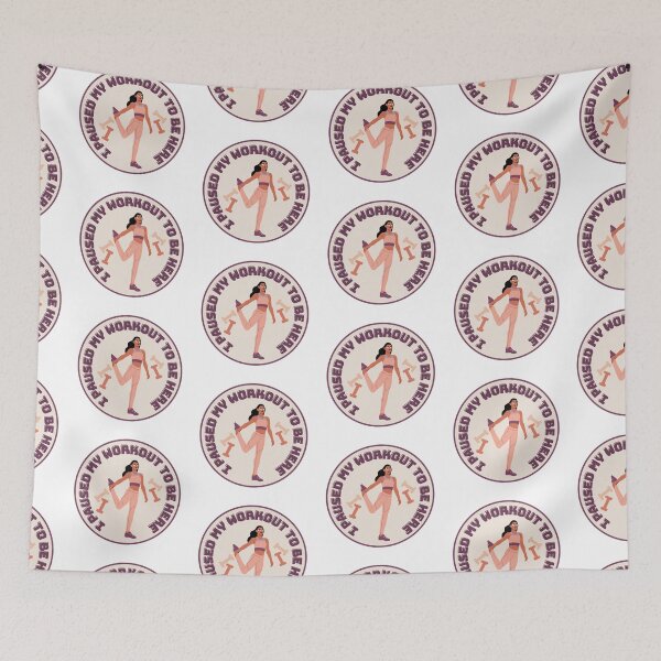 Item preview, I Paused My Workout To Be Here designed and sold by karolaan.