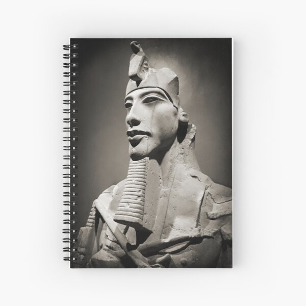 Item preview, Pharaoh Akhenaten, Black and white, vintage, archaeological museum in Luxor, ancient Egypt photography designed and sold by art-of-egypt.