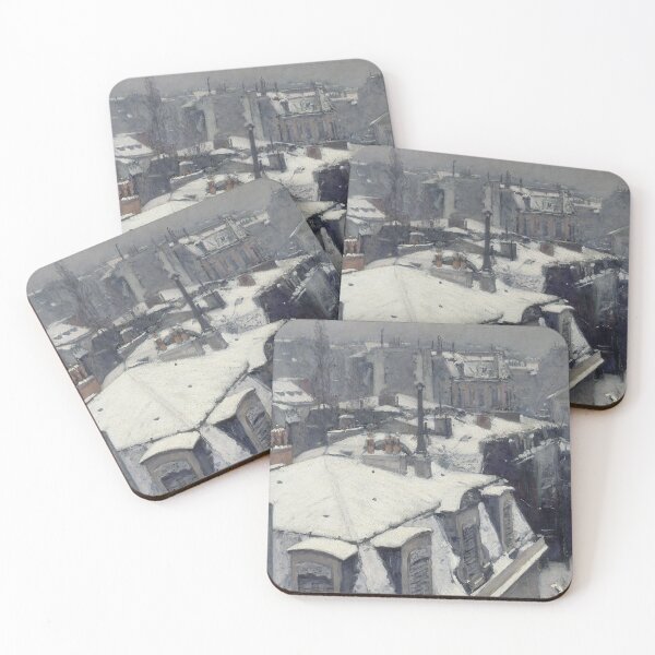 Item preview, View of rooftops covered in snow - Gustave Caillebotte designed and sold by Vintage Designs +.