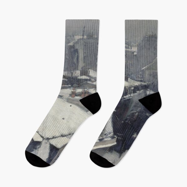 Item preview, View of rooftops covered in snow - Gustave Caillebotte designed and sold by Vintage Designs +.