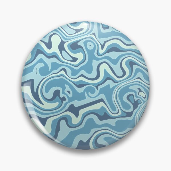 Item preview, Bumpy Lines Liquid Swirl Lines Funky Modern Abstract Art 6 of 6 designed and sold by Beachy.