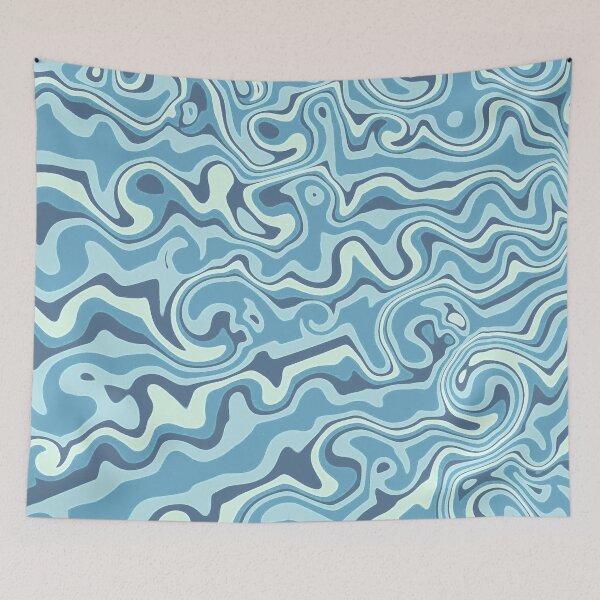 Item preview, Bumpy Lines Liquid Swirl Lines Funky Modern Abstract Art 6 of 6 designed and sold by Beachy.